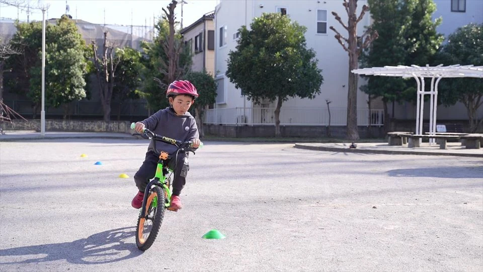 自転車を楽しむ