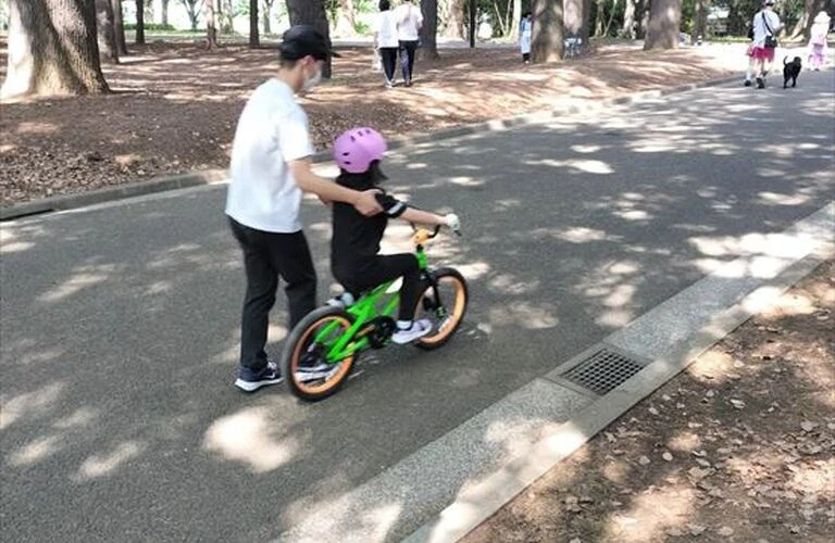 自然の中で子供達が安全に楽しく学べる自転車レッスン！